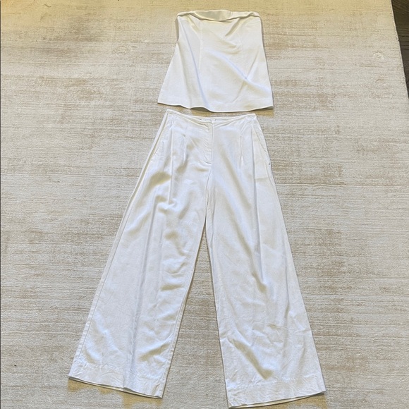 Meshki White Linen Set - Picture 2 of 8